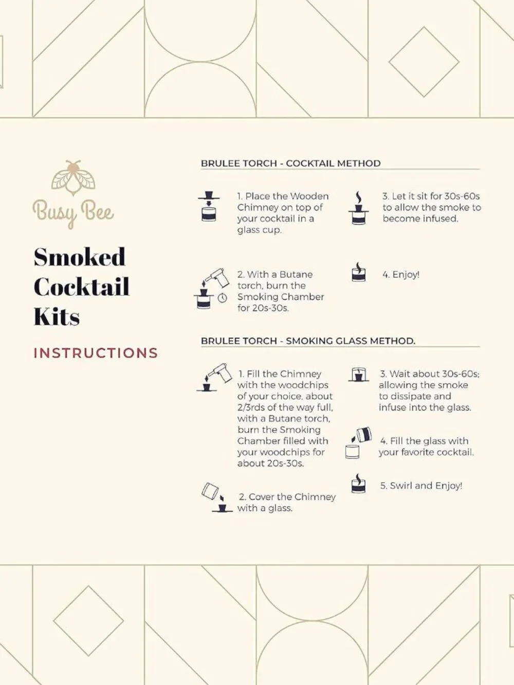 Busy Bee smoked cocktail